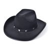 Black Felt Cowboy Studded Hat