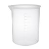 sourcing map Measuring Cup 250ml PP Plastic Graduated Beaker Transparent for Lab Kitchen Liquids