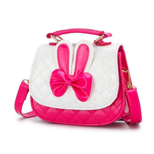 Suerico Cute Girls Purse Handbag Mini Cartoon Casual Messenger Shoulder Crossbody Bags (Rose red)