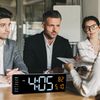 16" Digital LED Desk Alarm Clock Large Display Wall Clock Temperature Date Timer