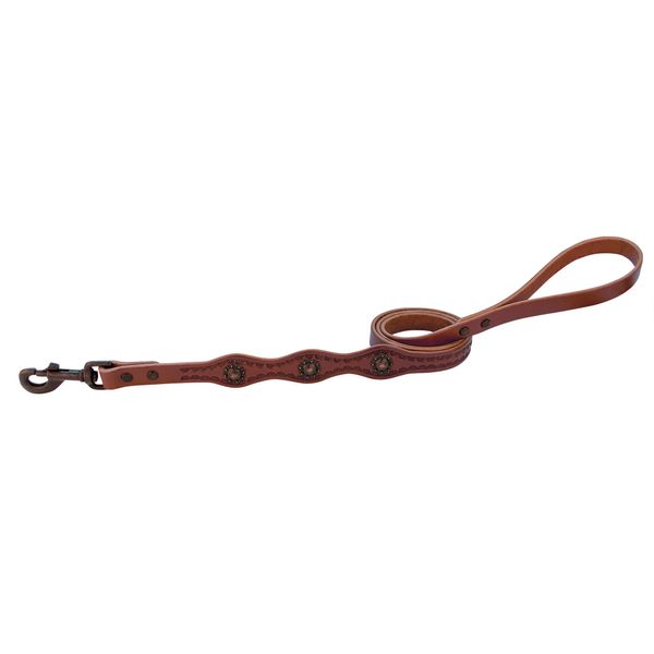 Weaver Leather Sundance Dog Leash, 3/4 x 4-Feet, Brown