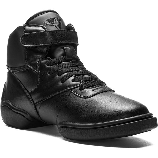 Rumpf 1500 Jazz Street Hip Hop Fitness Sport Tanz High Top Sneaker Farbe Schwarz und weiß, Schwarz, EU 39.5 GB 6