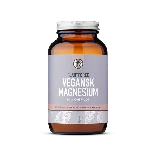 Plantforce Vegan Magnesium Passion Fruit 150G Powder - 60 Servings