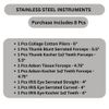 8Pc Science Lab Forceps Stainless Steel Tweezers Surgical Veterinary Instruments