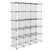 20 Cube Interlocking DIY Bookcase Display Cabinet Organiser Shoe Storage Rack