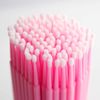 Rofitbest Micro spazzole per ciglia (100 pezzi, rosa)