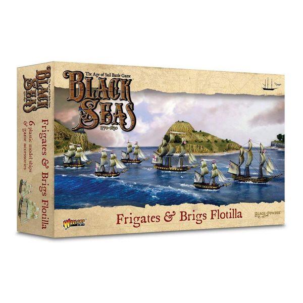 Warlord Black Seas The Age of Sail Frigates & Brigs Flotilla for Black Seas Table Top Ship Combat Battle War Game 792010001