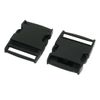 Sourcingmap Plastic Backpack Bag Strap Side Quick Release Buckle 45mm Width 2pcs Black