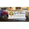 Personalized Baptism Gift God Bless With Name and Christening Date