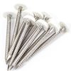 25x White Poly Top Cladding Pins/Nails - UPVC/Fascia/Soffit Roof Plastic Cap Polytop
