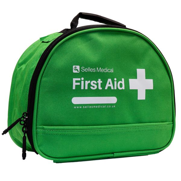 Selles Medical First Aid Grab Bag, Empty | Green, Dome Top
