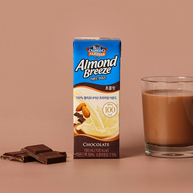 Almond Breeze Chocolate 190ml 24 packs [Guaranteed arrival] [KRW 1,500 discount per box when purchasing multiple items]