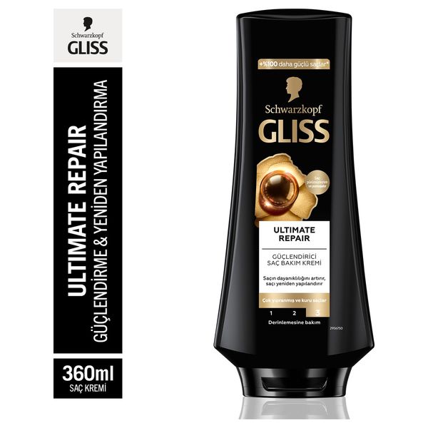 Schwarzkopf Gliss Ultimate Repair Güçlendirici & Yapılandırıcı Saç Bakım Kremi 360 Ml