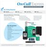 On Call Express Diabetes Testing Kit- Blood Glucose Meter, 10 Blood Test Strips, 1 Lancing Device, 30g Lancets, Control Solution, Carrying Case, Log Book, Black