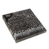 Papstar Servietten Kitchen schwarz