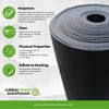 Neoprene Rubber Sheet, Rolls, Strips 1/16" (.062") Thick x 18" Wide x 36" Long Solid Rubber