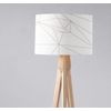 White and Rose Gold Geometric Design Lampshade, Ceiling or Table Lamp Shade