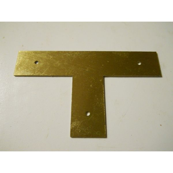 BACKPLATE "T" SHAPED SOLID BRASS P8230-VB BELWITH KITCHEN CABINET DOOR HARDWARE