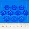LITKO Armada Tokens | Compatible with Star Wars: Armada | Defense | Objective | Command | 10 Pack (Squadron, Fluorescent Blue)