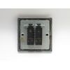 Varilight - 2G 1 or 2W 10A Classic Toggle Switch Dimension Screwless Brushed Brass - XDBT2S