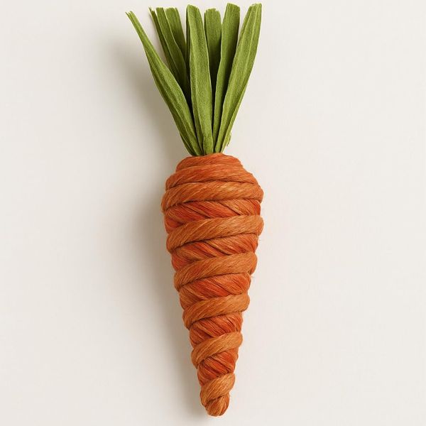 Heaven Sends Set of 3 Wicker Easter Carrots – Rustic Decorative Spring Ornaments for Easter Displays, Baskets & Table Décor