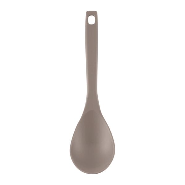 Kai KAI DE6334 Mini Spoon, Ladle, Serving Ladle, Convenient, All Nylon, One Piece Mold, Nuatone, Beige, Gray, Dishwasher Safe, Made in Japan