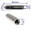 Stainless Steel Bullet Keychain Pendant Top Pill Case, Stainless Steel Metal