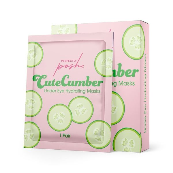 Perfectly Posh CuteCumber Under Eye Hydrating Masks New