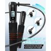 RENPHO Jump Rope, Connected with Apps, for Training, Jump Data Intelligence, Free Jump, Count Down Function, Timer Function, Syncing to Other Health Apps, Calorie Burning, Rope Length Adjustable, For