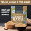 Organic Ground Flaxseed - Premium Quality Plant-based Protein And