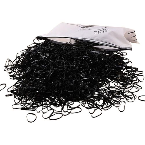 500 Pcs Elastic Hair Bands,Mini Elastic Hair Bands,Small Hair Bands,Rubber Bands For Hair, Soft Hair Elastics Ties Bands for Kids Hair, Braids Hair, Wedding Hairstyle and More(Black)