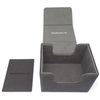 docsmagic.de Premium Magnetic Sideflip Box 100 Silver + Deck Divider - MTG - PKM - YGO