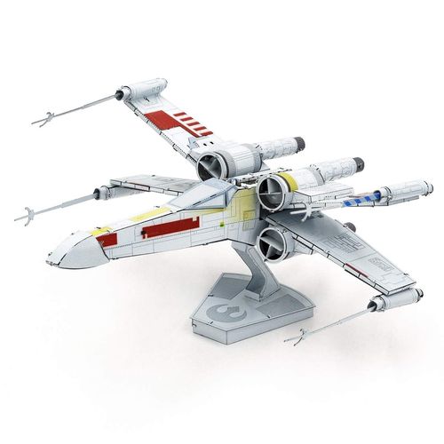 Metal Earth Puzzle 3D Star Hunt X-Wing Star Wars Metal Puzzle Models for Building for Adults Challenging Level 13.49 x 11.61 x 5.41 cm
