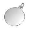 jewellerybox Sterling Silver Large Round Pendant