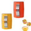 2PCS No Mess Easy Egg Opener, Portable Eggshell Remover, Kitchen Egg Shell Cutter Baking Tools (Orange&Yellow)