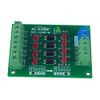 4 Bit Optocoupler Isolator Module,PLC Signal Level Voltage Converter Board Module (3.3V to 24V)