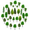36 Pieces Model Trees 1.36-6 inch Mixed Model Tree Train Scenery Architecture