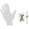 Wooden Bunny Silhouette Mini Block Sign Easter Rabbit Spring White Home Decor