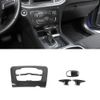 4pcs Console Air Control Vent Panel Cover Gear Shift Knob Trim for Charger 2015+