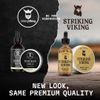 Striking Vikings Boar Bristle Beard Brush - Ergonomic designed Beard Brush made of 100% Natural Beach Wood - Facial Hair Brush for Men’s Grooming and Beard Care