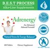Morter HealthSystem Adrenergy Best Process Alkaline — Natural Adrenal Support with Adrenal Gland Extract, Adaptogens, Vitamins & Minerals