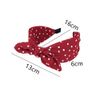 2Pcs Polka Dot Print Bowknot Headband Wide Band Cloth Hairbands Hair Hoop Headwrap Hair Accessories for Women Girls