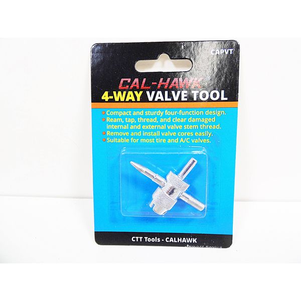 Valve Stem Removal Tool Core Ream Thread Tap Install Stems Tire Tube Cal-Hawk  