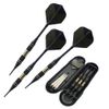 18g Soft Tip Darts Beginners Beginner Intermediate Soft Darts Set 18g Soft Tip Darts Brass 2BA (Gold+Black)