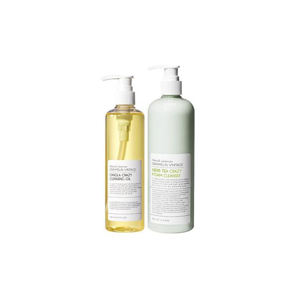 Canola cleansing oil 300ml + herbal tea foam cleanser 500ml