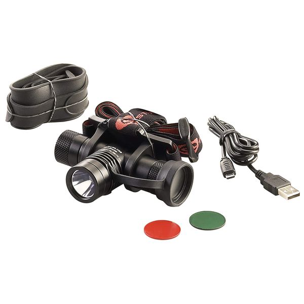 Streamlight 61307 ProTac 1000 Lumens USB Rechargeable Tactical LED Headlamp Includes USB Cord, Elastic and Rubber Straps, Black, Box