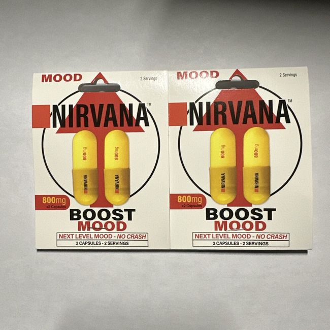 Nirvana  Nootropic Nootropic Focus Mind Body XR 2 Packs 4 Capsules  800mg USA