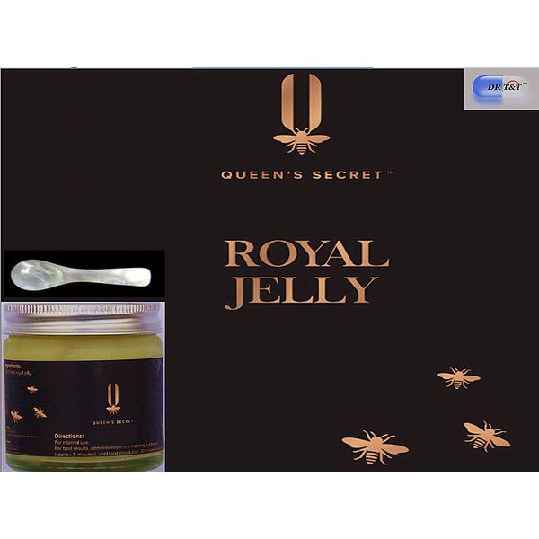 Fresh Royal Jelly 1 Bottle 50g with 1 Mother of Pearl Spoon