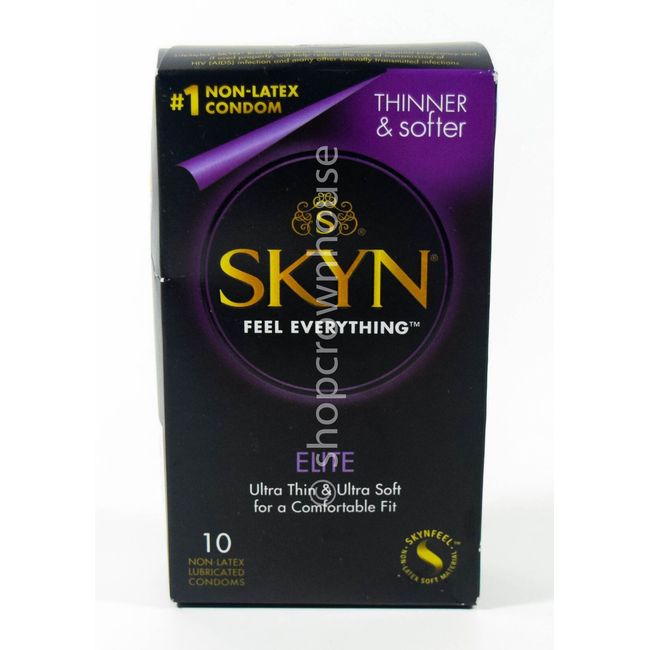 LifeStyles SKYN Polyisoprene Non-Latex ELITE 10 ultra thin Condoms NIB 01/2026