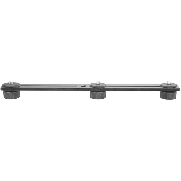 iBOLT 10 inch Tripod Camera Slider Bar with 3 Camera Screw attachments